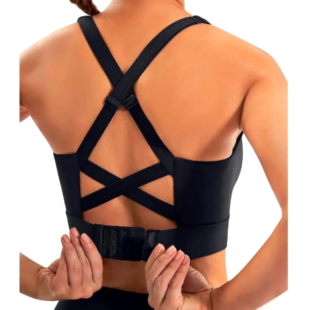Ewedoos High Impact Adjustable Strappy Black Size M